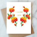 Abigail Jayne Design - Marigold Thank You Greeting Card