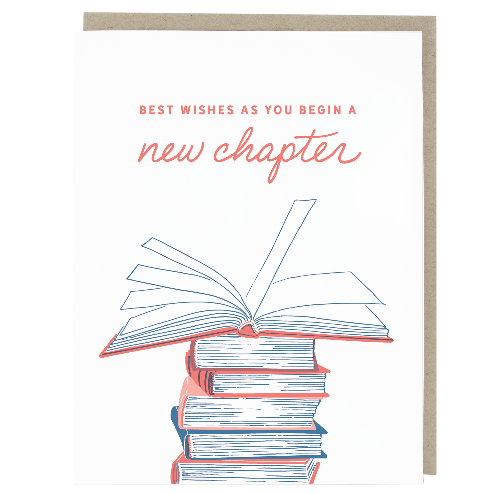 Smudge Ink - Stack of Books Congratulations Card