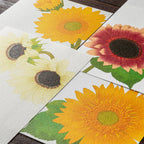 Midori Letter Pad 605 Four Designs Sunflower