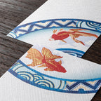 Midori Letter Pad 607 Silk-Printing Goldfish S2