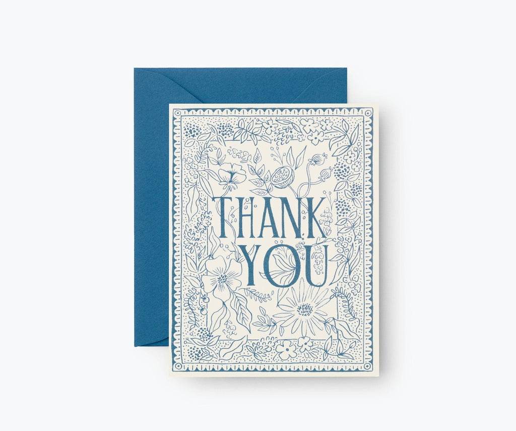 Rifle Paper Co. - Delft Thank You Card