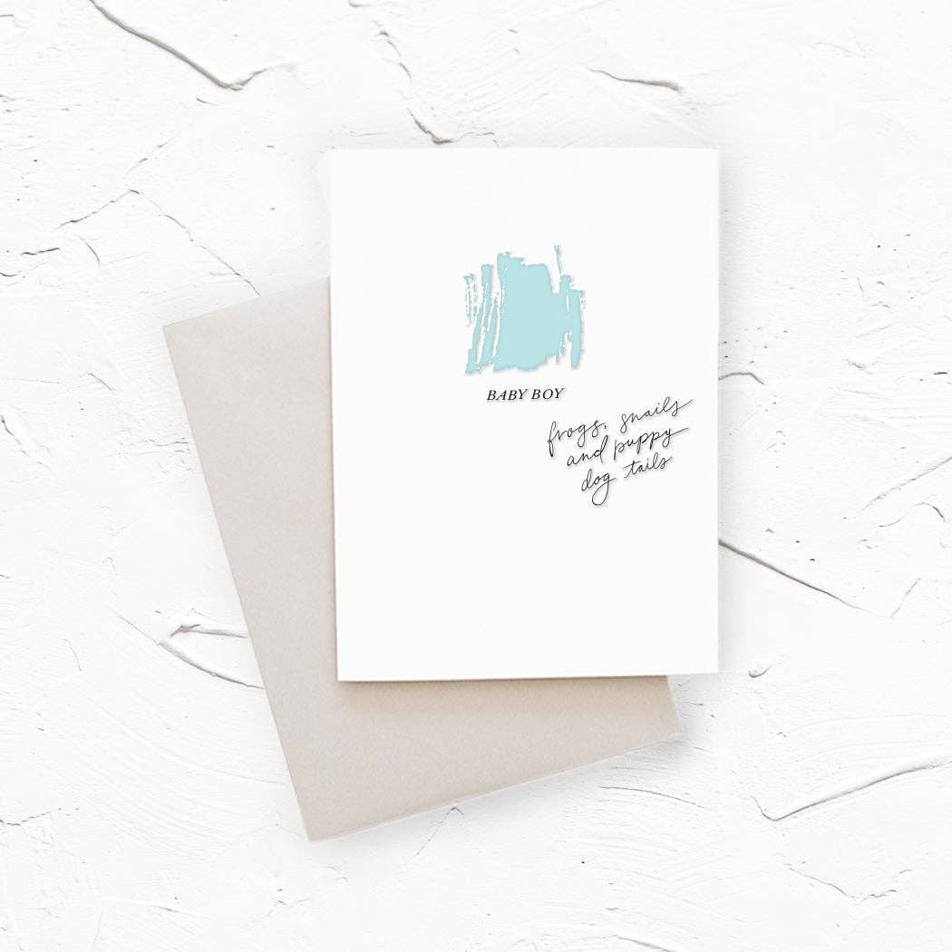 Belle & Union - Baby Boy Color Card Greeting Card