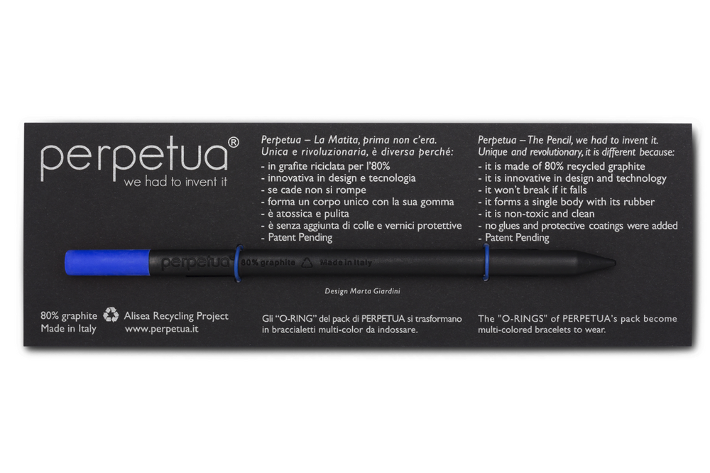Perpetua - Recycled Graphite Pencils, Dark Blue