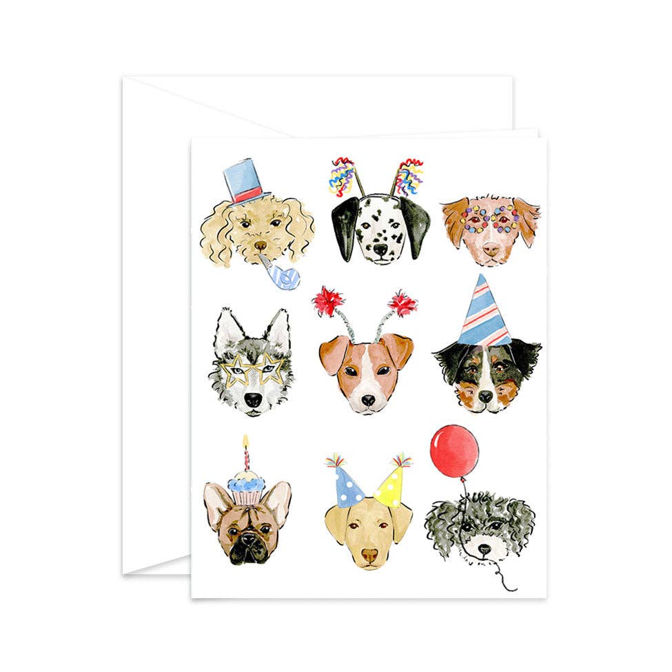 Almeida Illustrations - Birthday Dogs Greeting Card