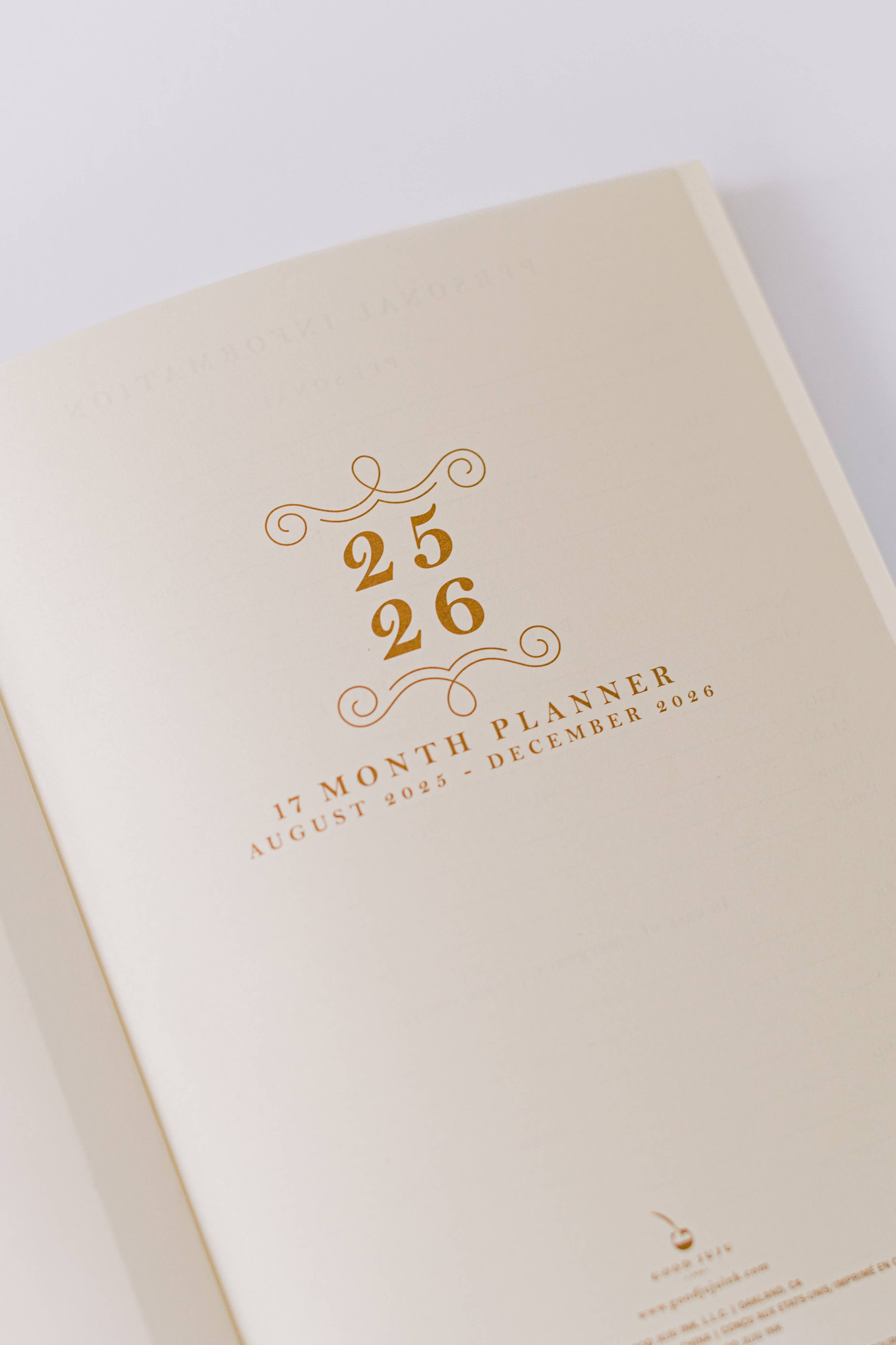 Good Juju Ink - 2026 Vines and Butterflies 17-Month Medium Bound Planner