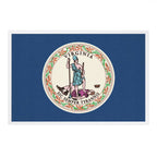 Lantern Press - PREMIUM POSTCARDS Virginia State Flag, Letterpress