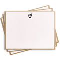 Dahlia Press - Heart Flat Notes - Letterpress Box Set of 8 Stationery