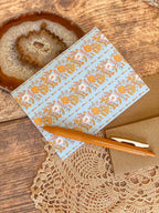 re:mused studio - Dandelion Poppy Rows A2 Greeting Card