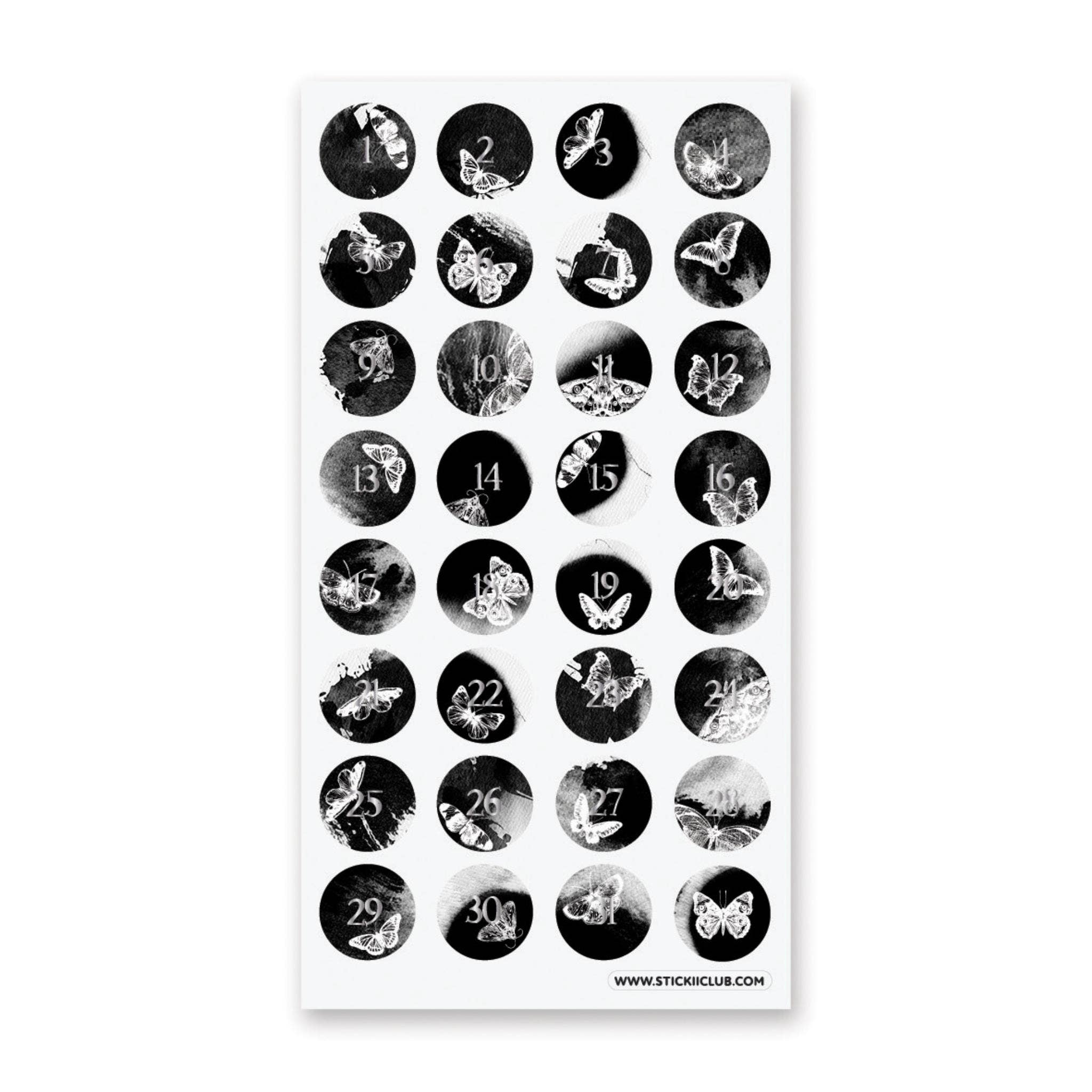 STICKII - Butterfly Numbers Sticker Sheet