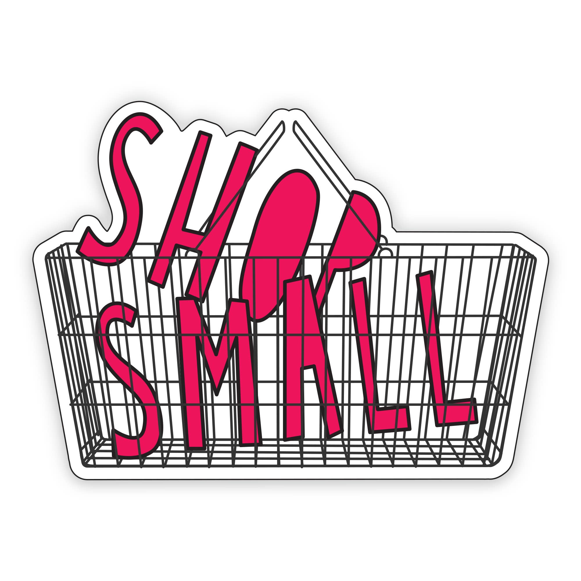 Near Modern Disaster - Shop Small - 3" vinyl sticker