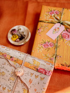 re:mused studio - Barnyard Blooms Gift Wrap Sheet - Double Sided