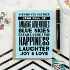 Barone and Co. - Another Year Stacked Birthday Card