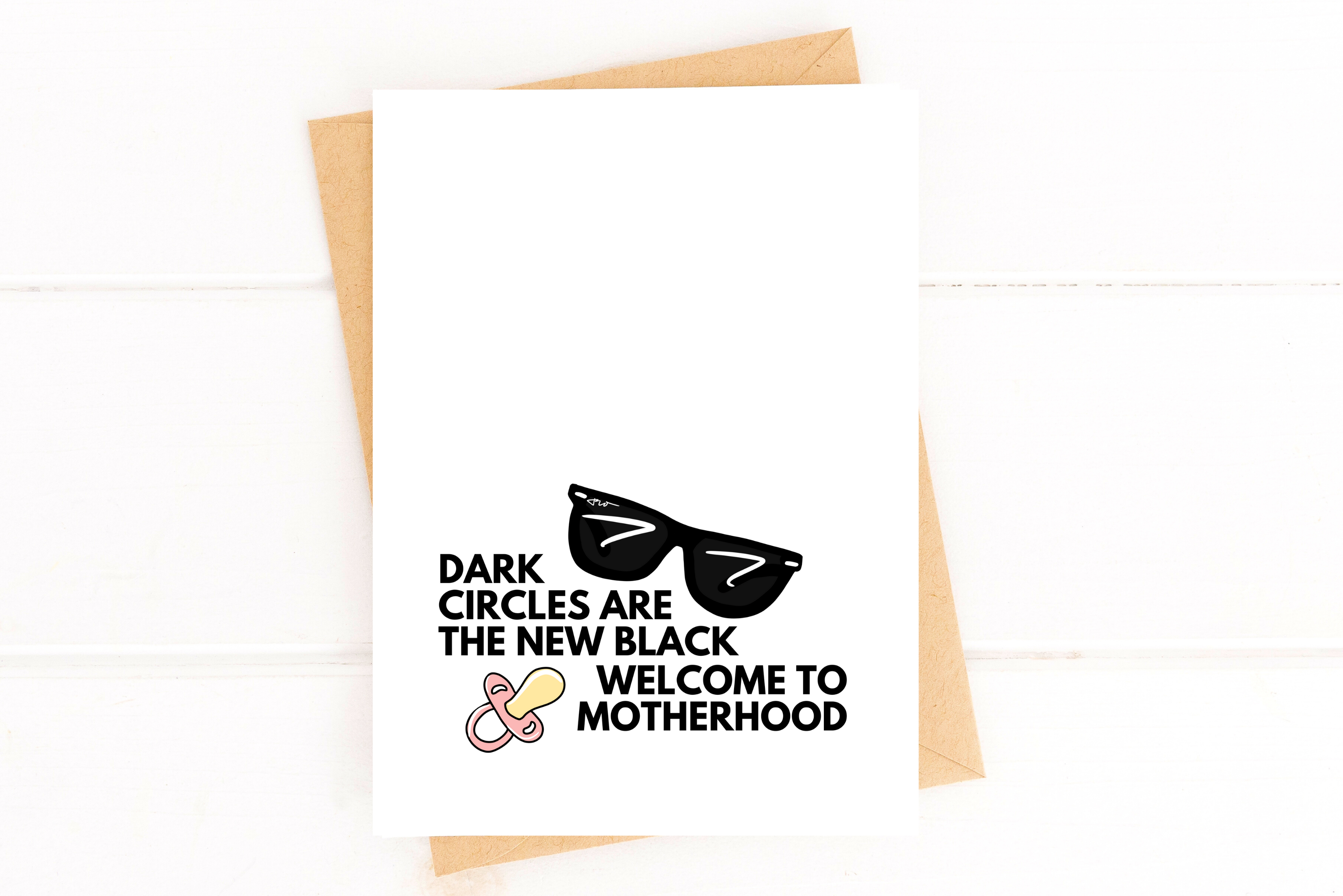 Five Dot Post - Funny New Mom Card Baby Shower Card