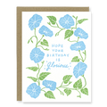 Kindred Letterpress - Morning Glory Birthday Card