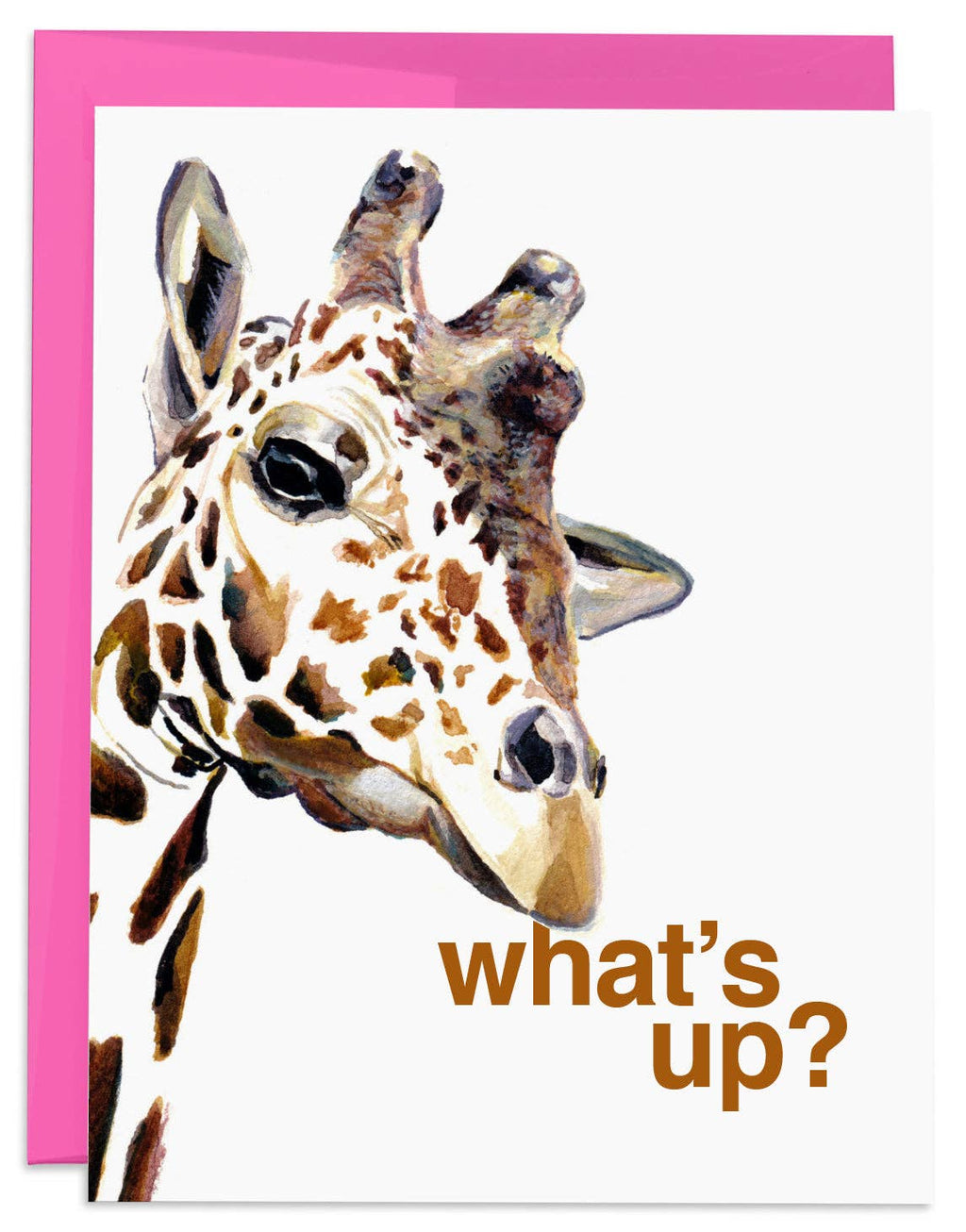 J6R6 - Giraffe What's Up Card: 1 Card