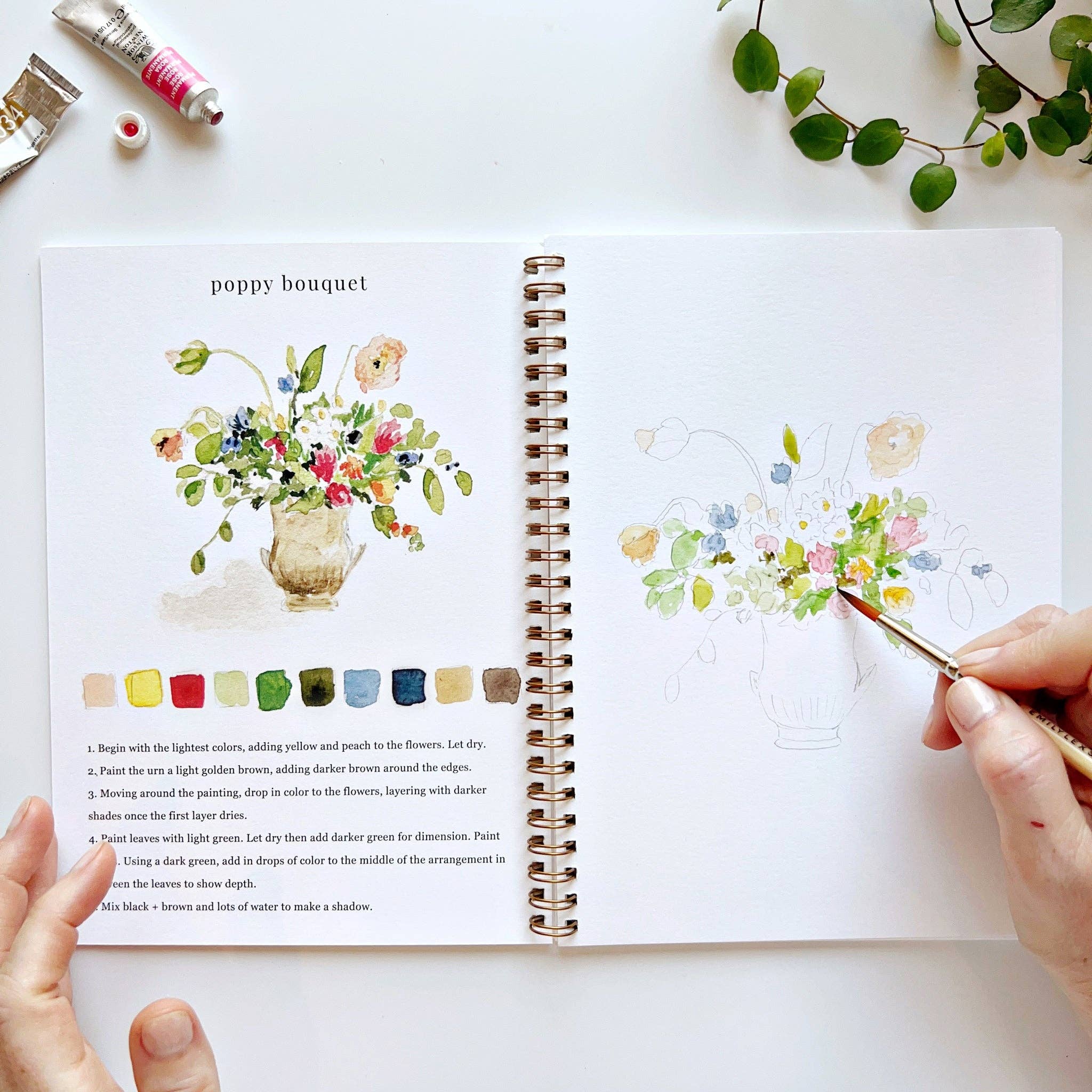 Emily Lex Studio - Bouquets Watercolor Workbook