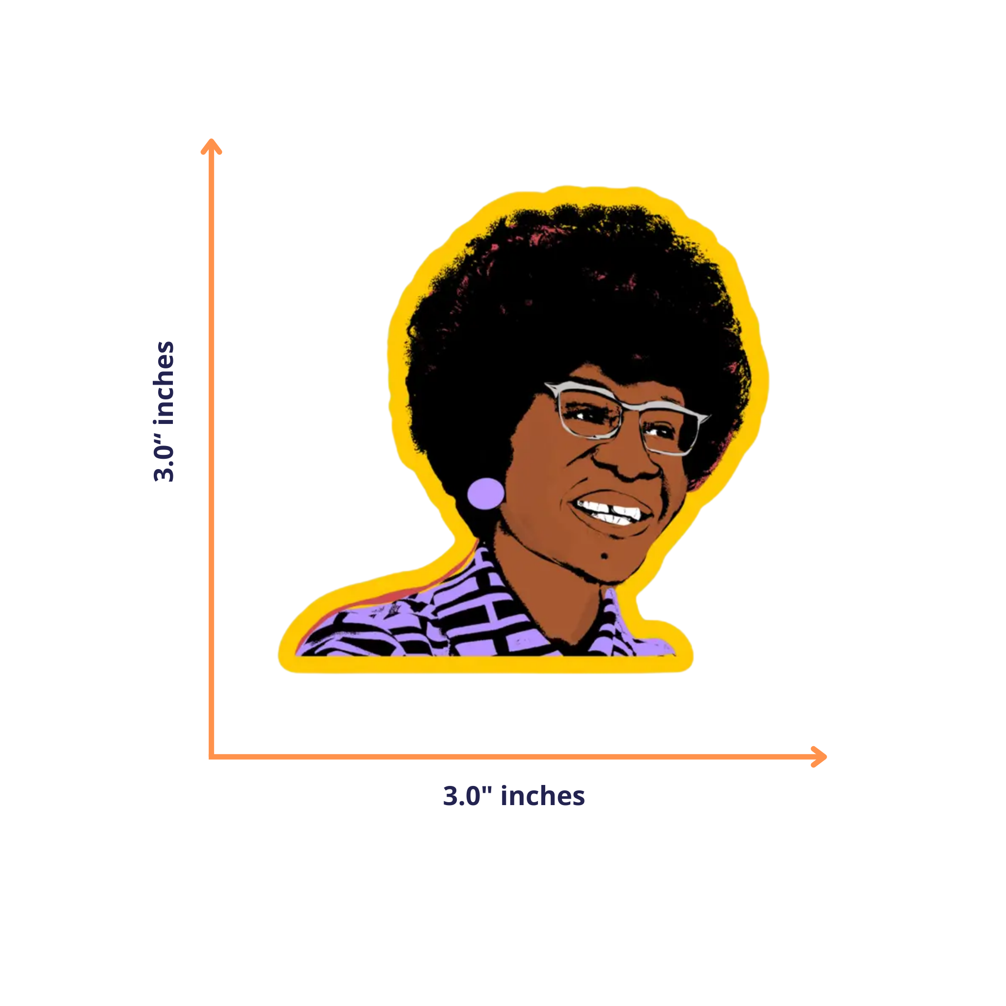CheerNotes -  Shirley Chisholm Stickers