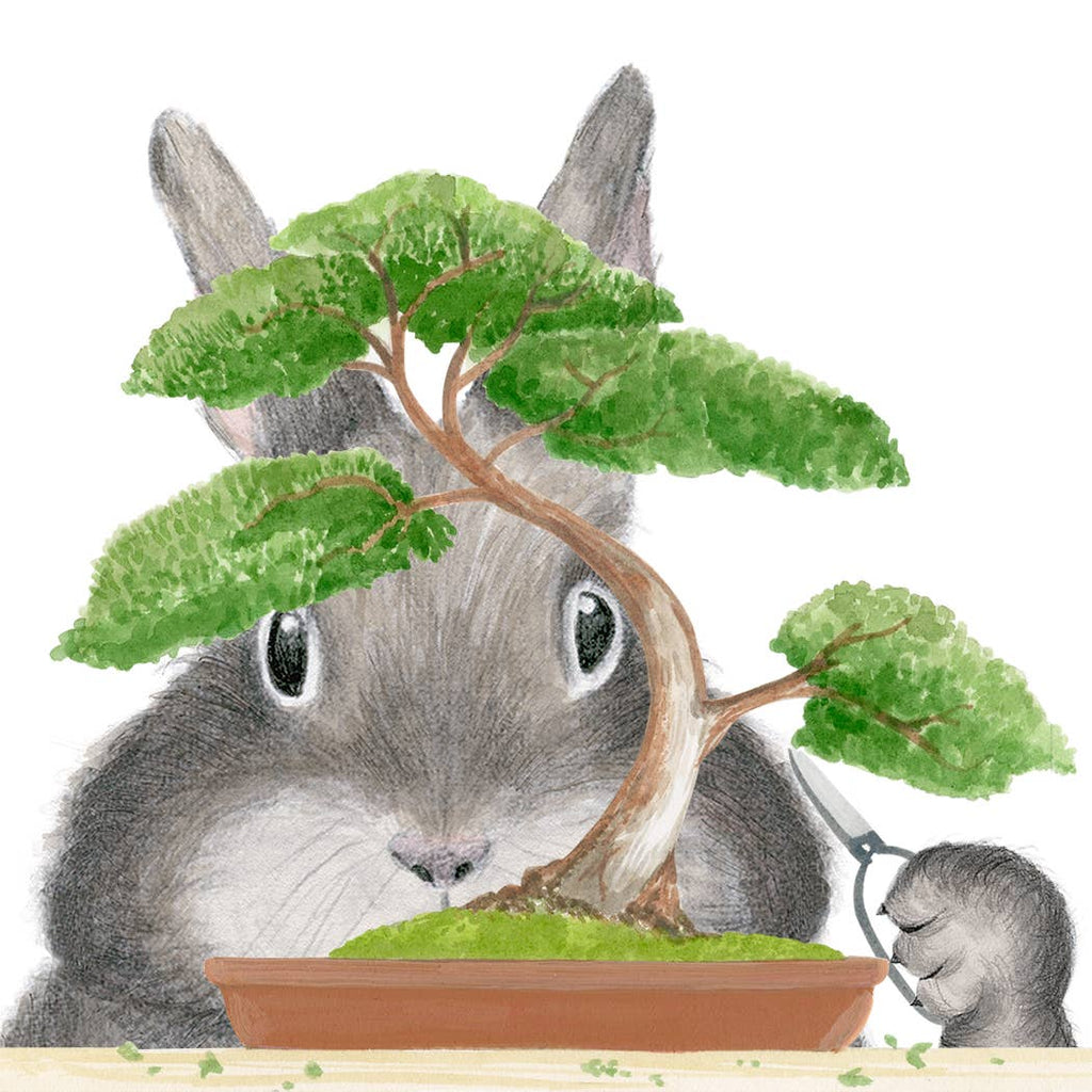 Dear Hancock - Bonsai Bunny Card