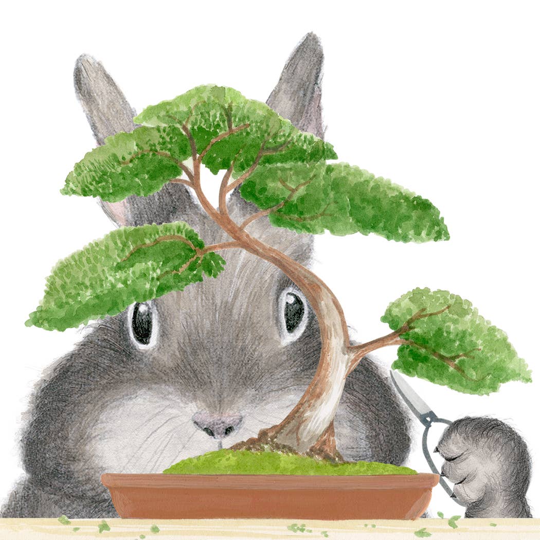 Dear Hancock - Bonsai Bunny Card