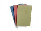 Studio Portmanteau - Wedding Vows Foil Embossed Linen Notebook | Pastel Tones: Dusty blue