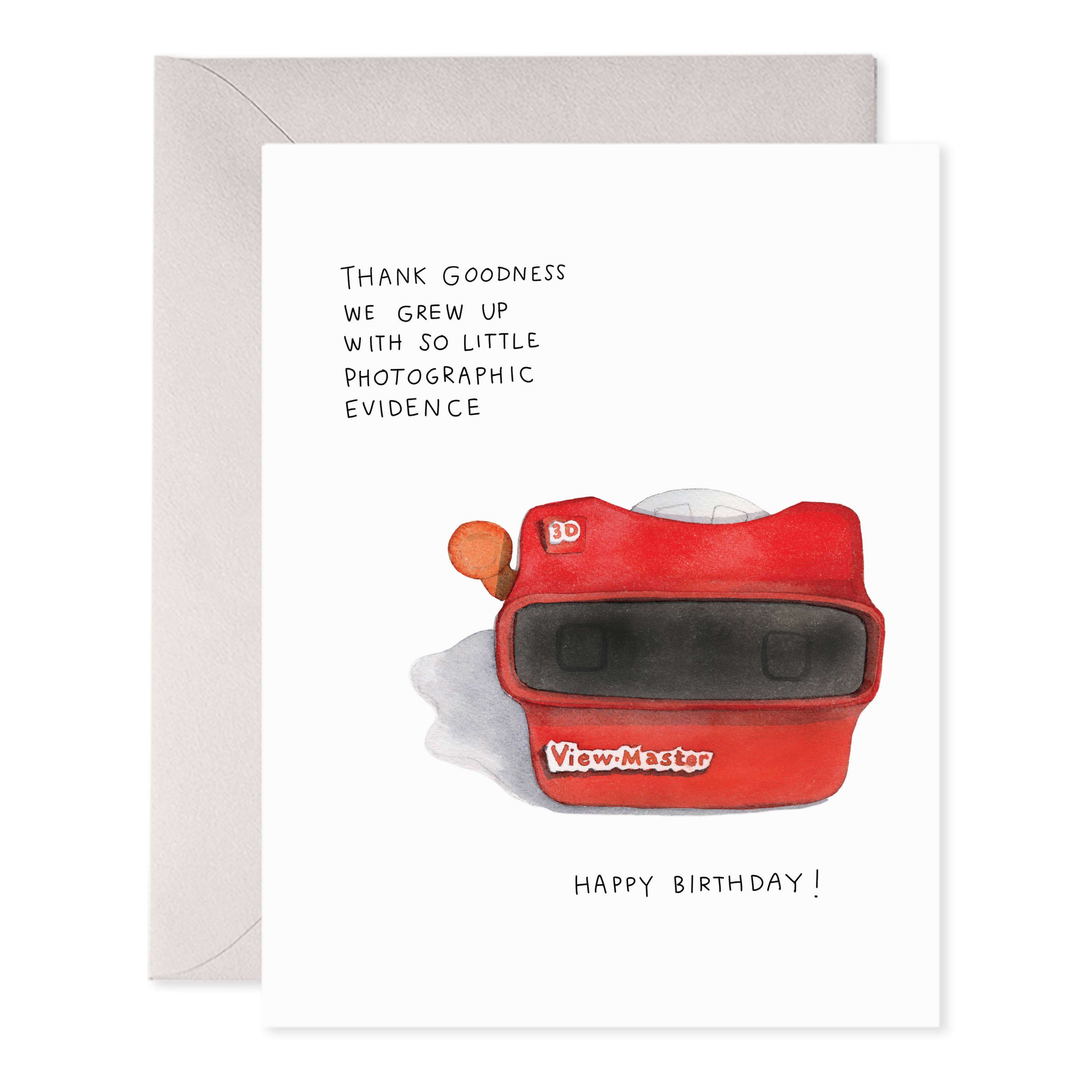 E. Frances Paper - Viewfinder Birthday Card – Retro Nostalgia Greeting Card