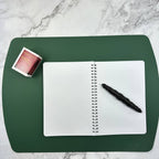 Writing Mat- Italian Repurposed Leather: Congac