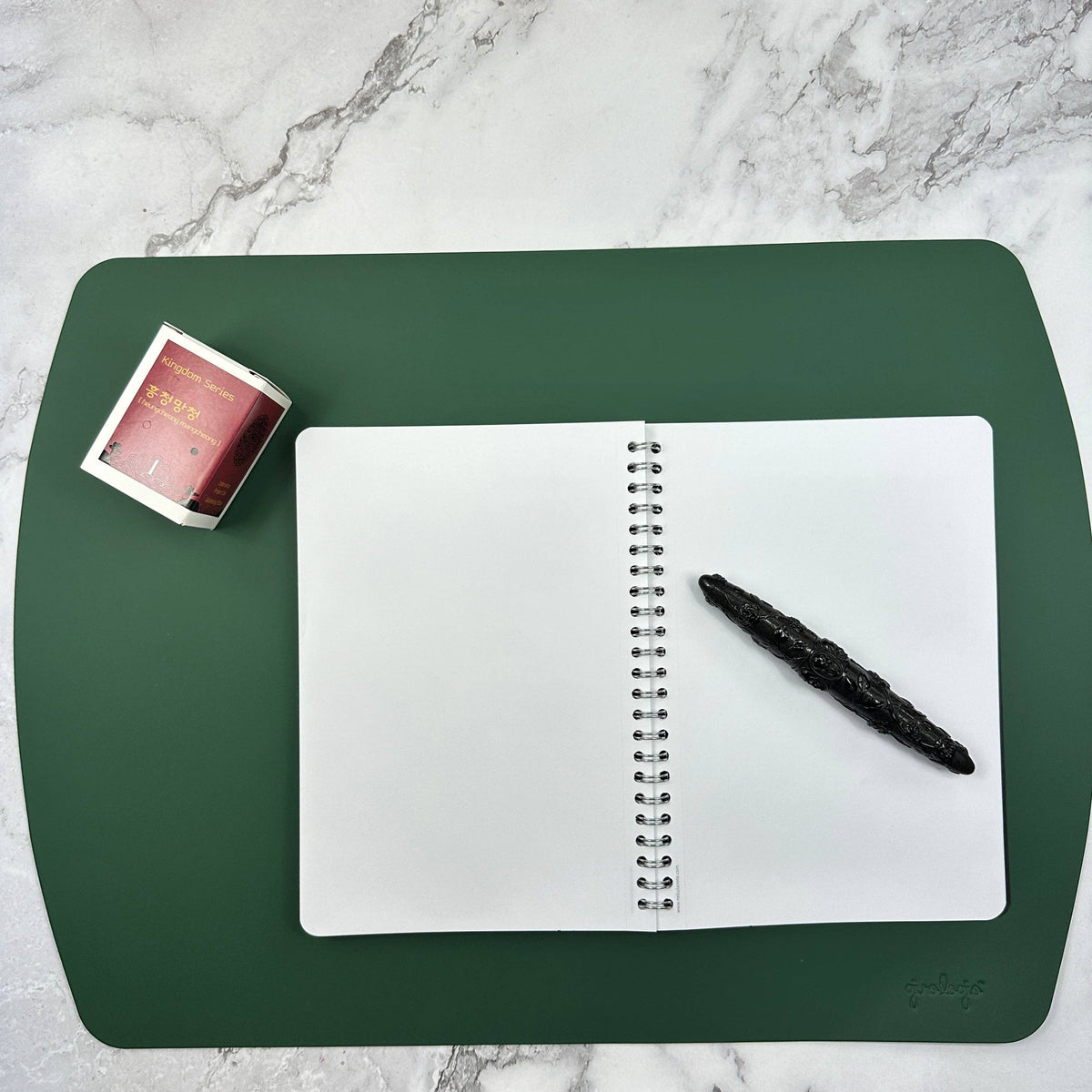 Writing Mat- Italian Repurposed Leather: Congac