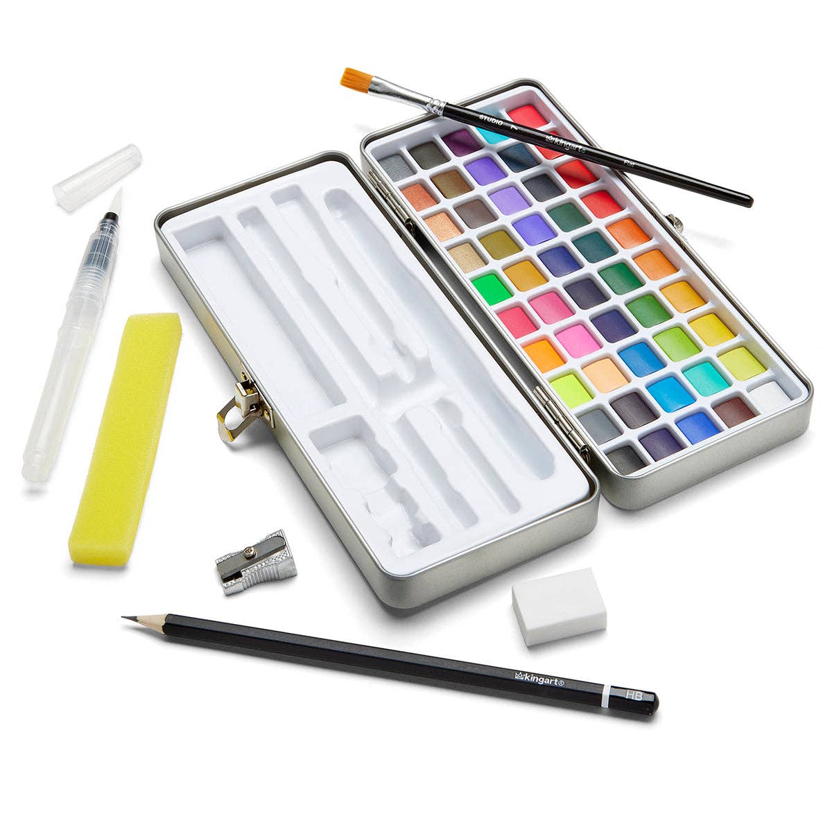 KINGART - Watercolor Paint Set – 69 Piece