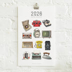 Yeesan Loh - 2026 Calendars: Retro Objects: MON-SUN / Standard/Classic