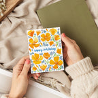 Watercolor Wednesday - Wildflower Birthday Card |  Floral Poppy Happy Birthday Card