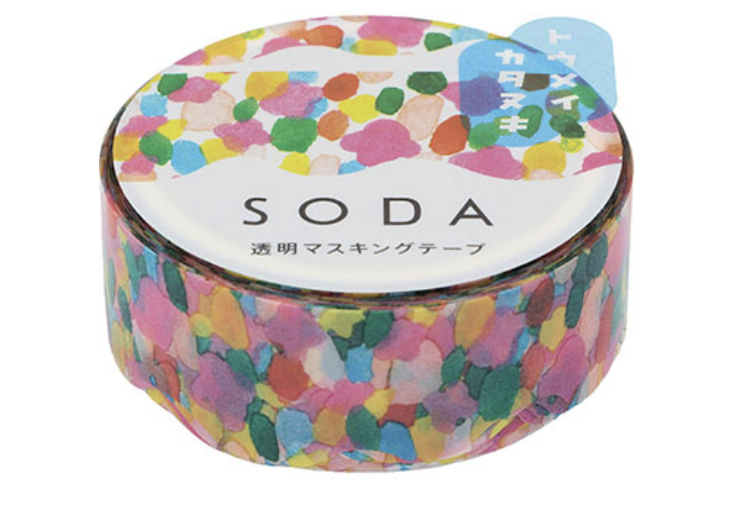 HITOTOKI by KING JIM - SODA transparent Masking Tape: Peach