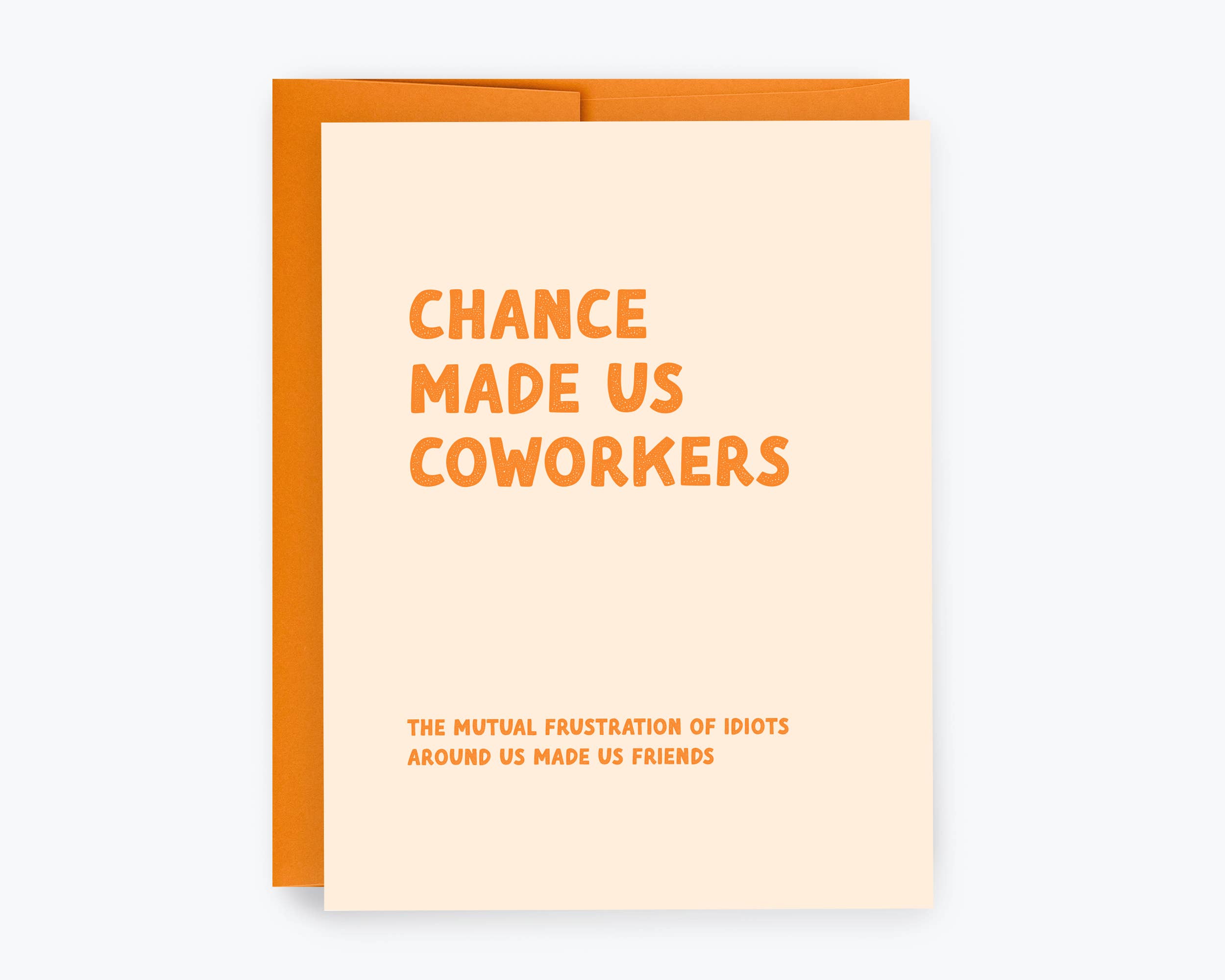 Kreate Paper Co. - Chance Made Us Coworkers Card - Funny Coworker Cards
