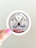 Thirteenwinks - Charlottesville, VA Virginia Rotunda 3in Sticker