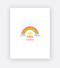 Elum Designs - Get Well, Get Well Rainbow - Greeting Card