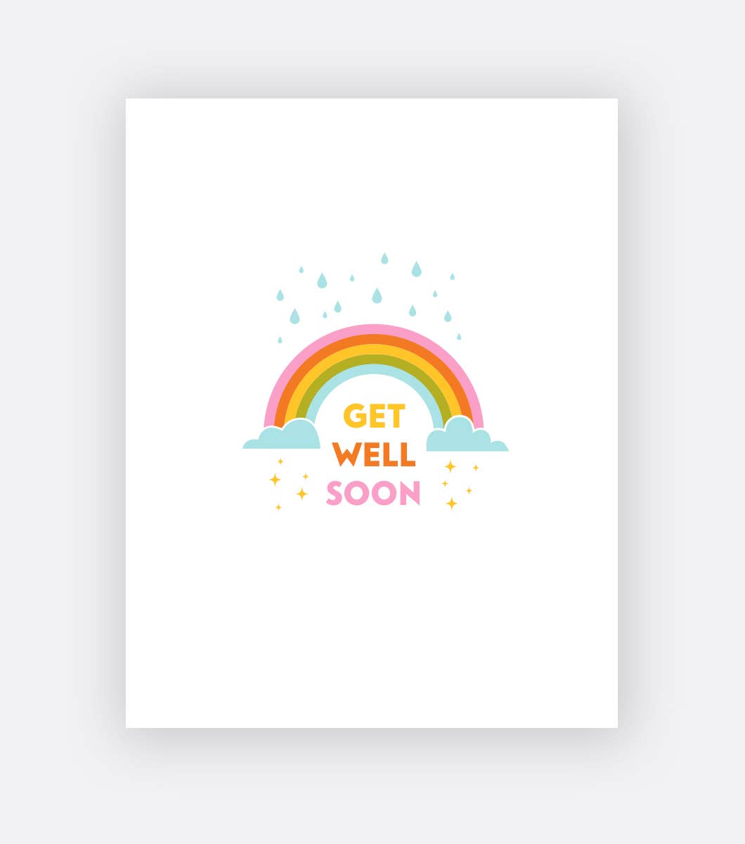 Elum Designs - Get Well, Get Well Rainbow - Greeting Card