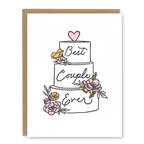 Kindred Letterpress - Best Couple Wedding Cake Card
