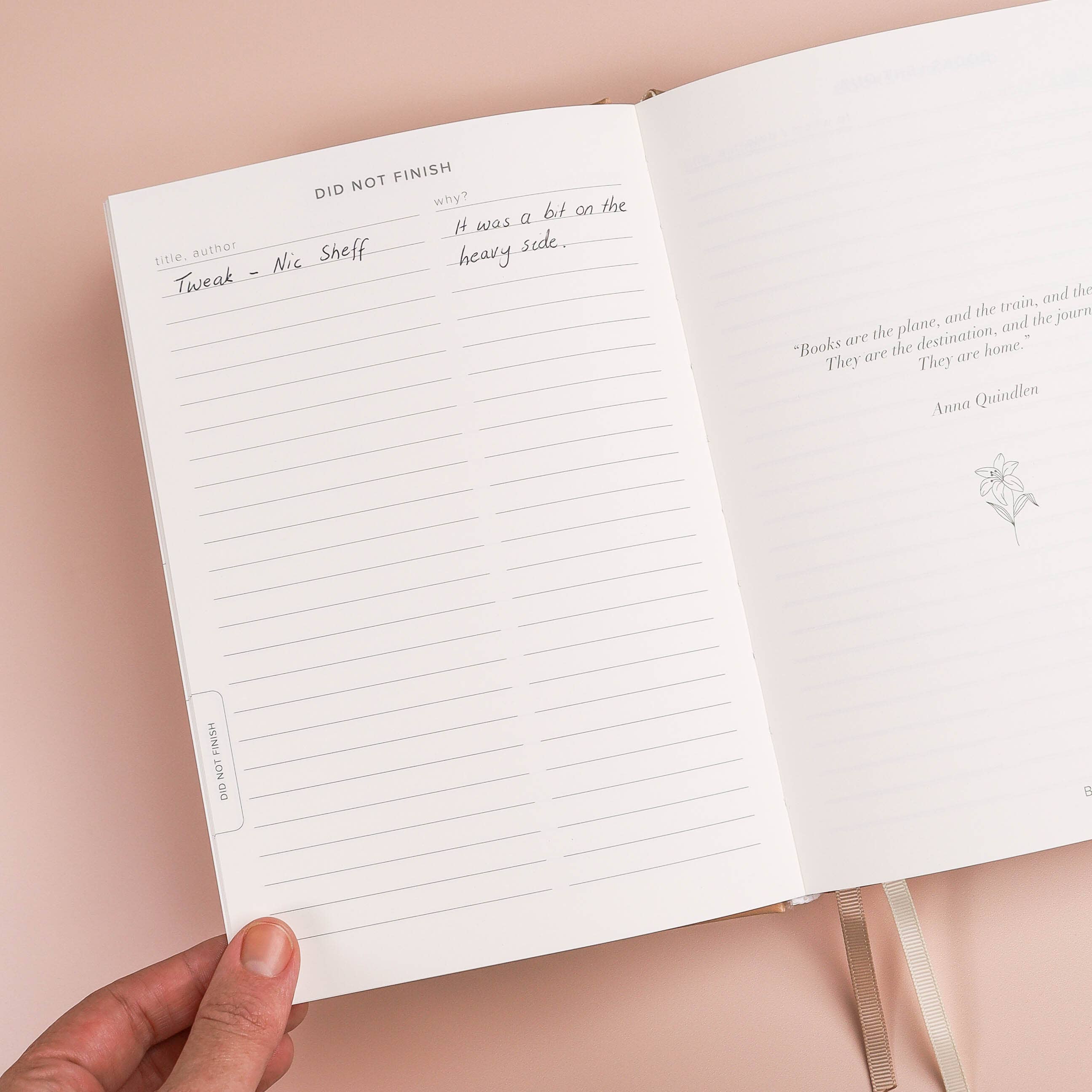 Kunitsa Co - Reading Journal (Avid Reader): Blush