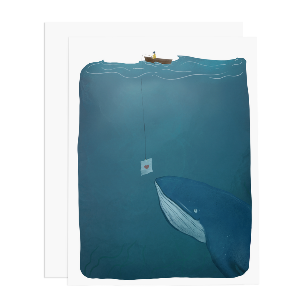 Ramus & Co. - Love Note Whale Greeting Card