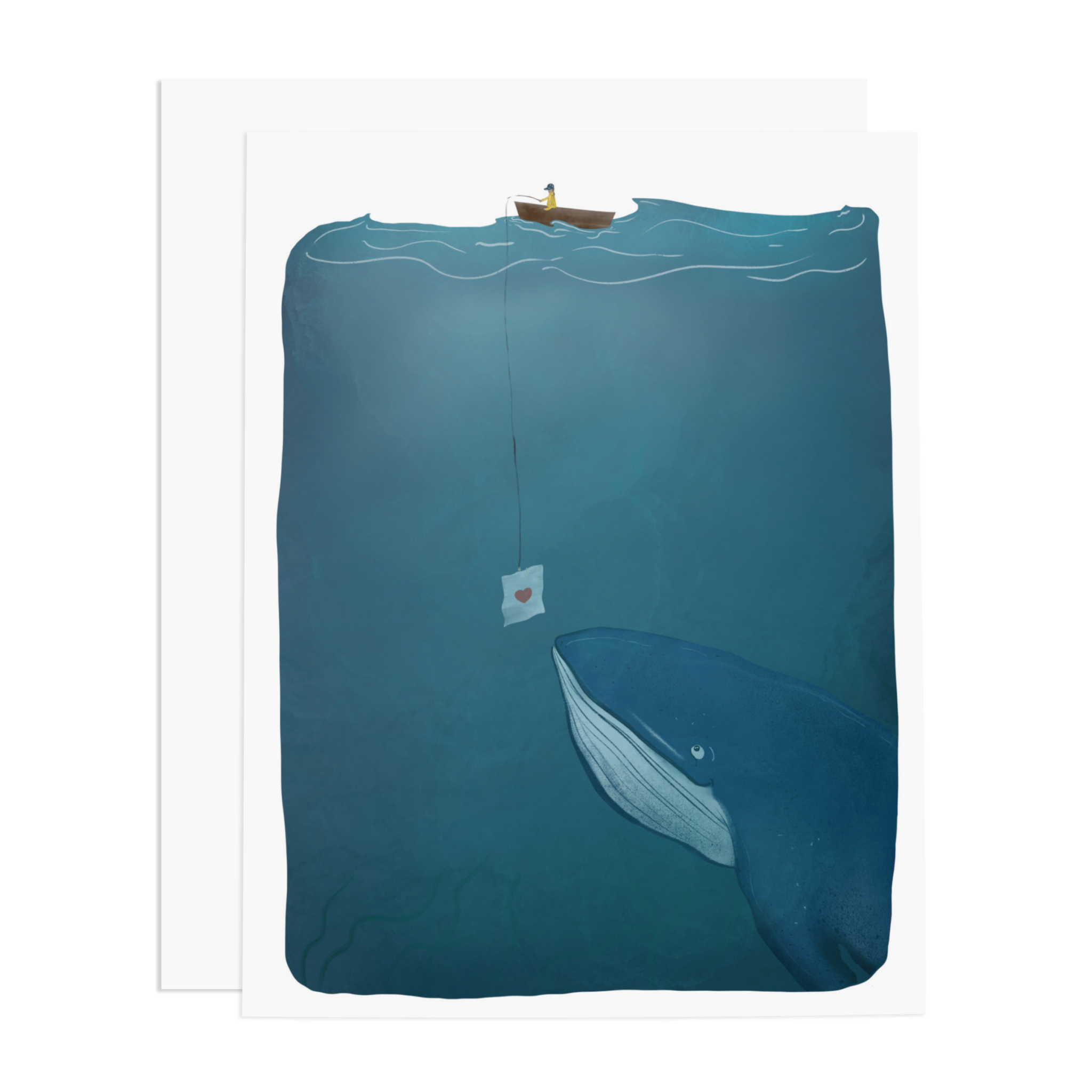 Ramus & Co. - Love Note Whale Greeting Card