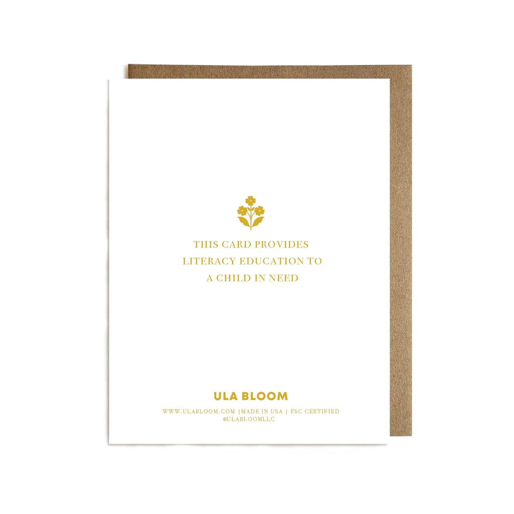 Ula Bloom - Life's an Ocean Card