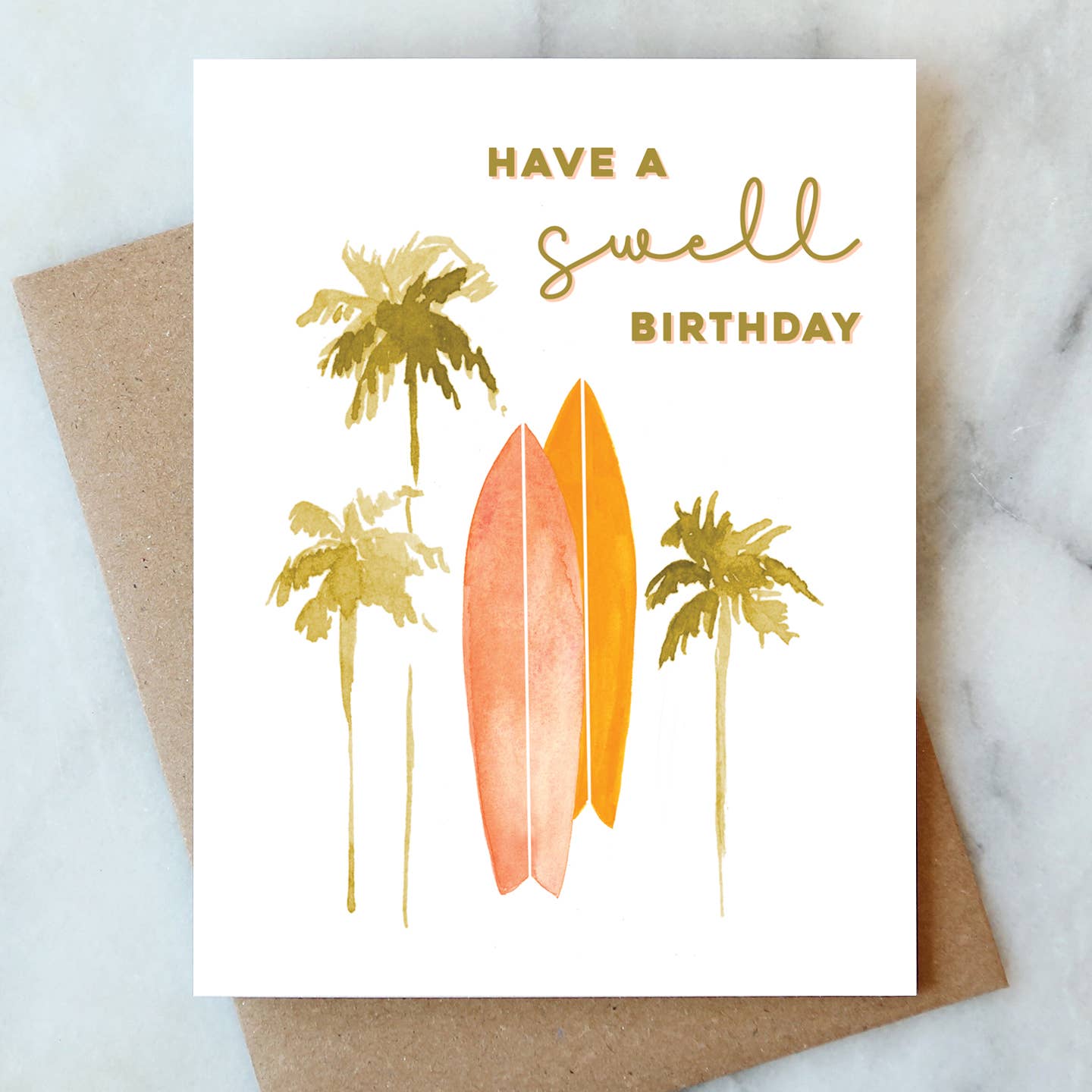 Abigail Jayne Design - Surf Birthday Greeting Card