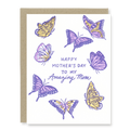 Kindred Letterpress - Mother's Day Butterflies Card | Mother's Day Card