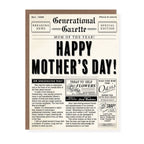 Morgan Swank Studio - Vintage Newspaper Punny Mother's Day Card