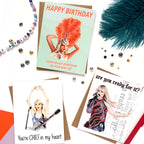 Morgan Swank Studio - Taylor Showgirl | Pop Culture Birthday Card