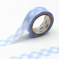 mt masking tape (Sweet Bella) - 15mm thick checkered pastel ultramarine