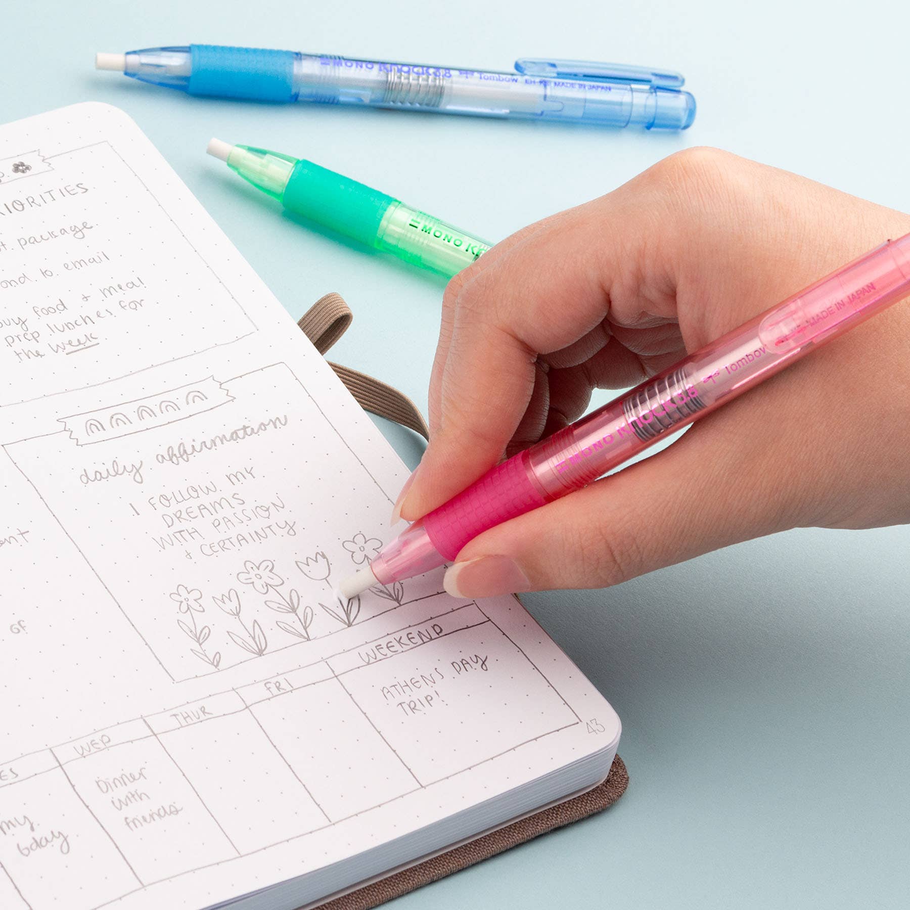 Tombow - MONO Knock Eraser - Pink