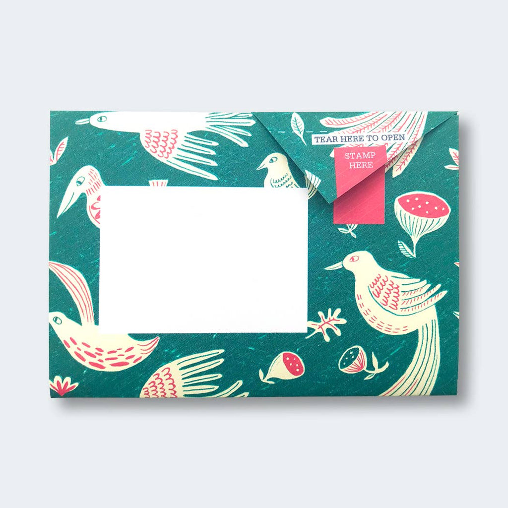 pigeonposted - Fig & Feather Pigeon, Folding Letter Set – Pack of 6 Letters