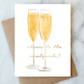 Abigail Jayne Design - Newlyweds Cheers Greeting Card | Wedding Card