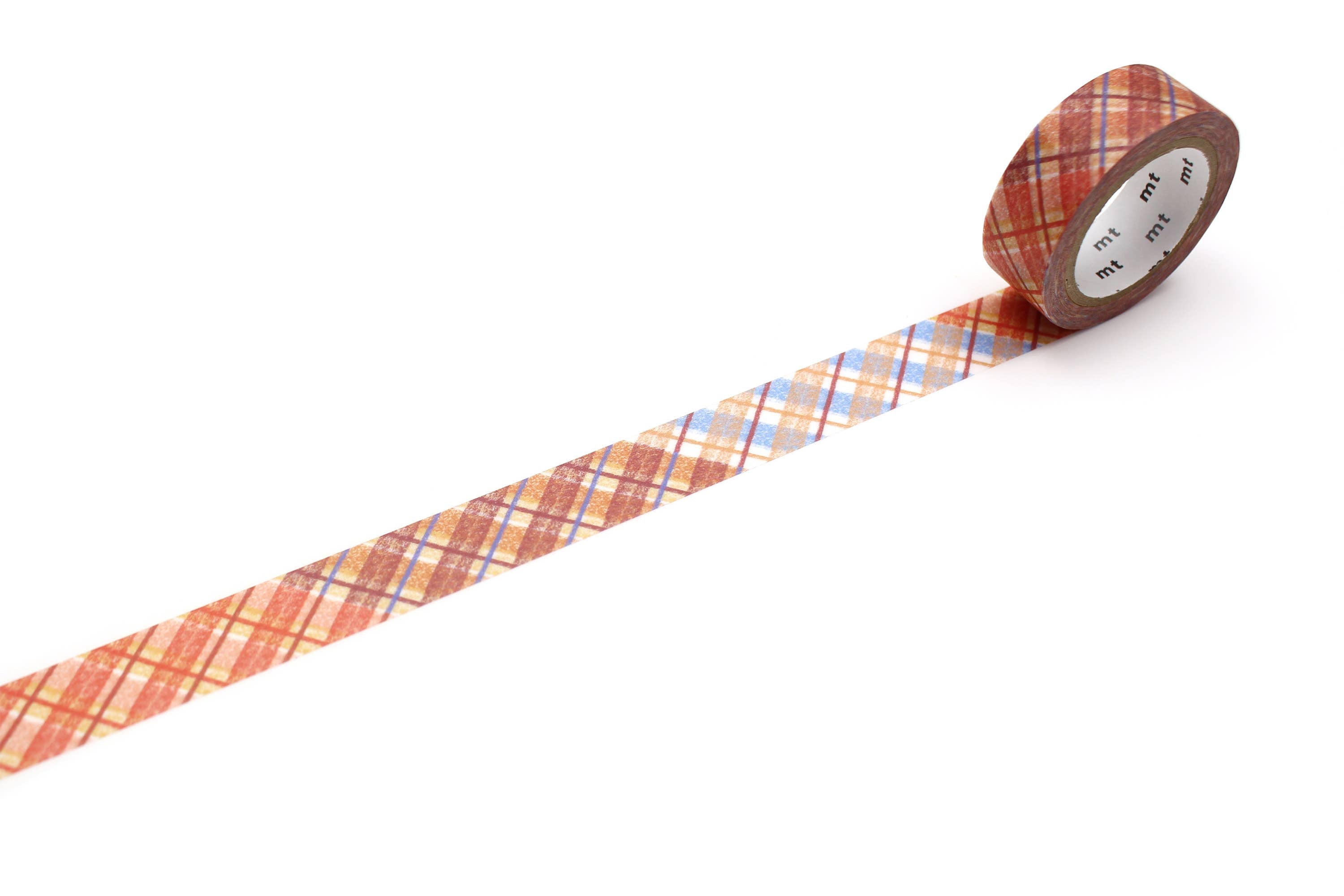 mt masking tape (Sweet Bella) - 15mm crayon check