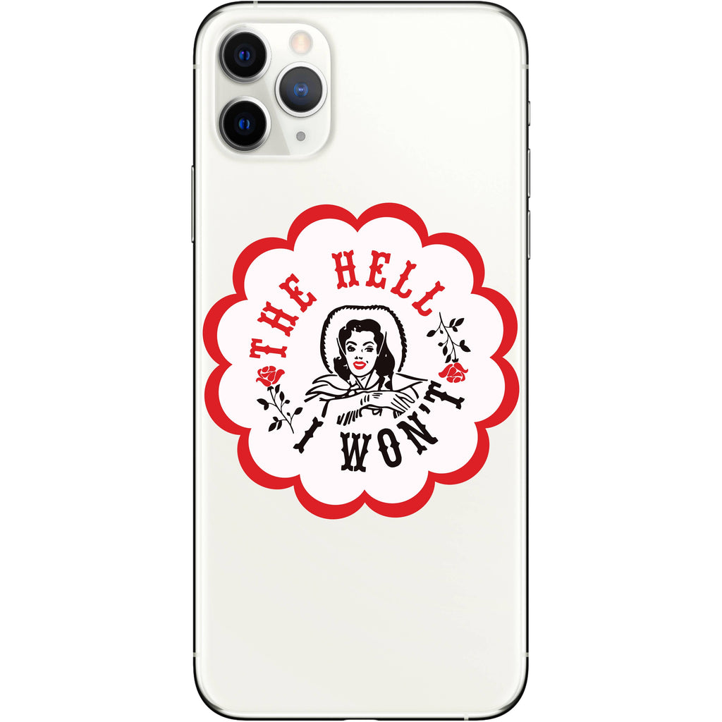 Juju and Moxie - The Hell I Won't Cowgirl Vinyl Sticker